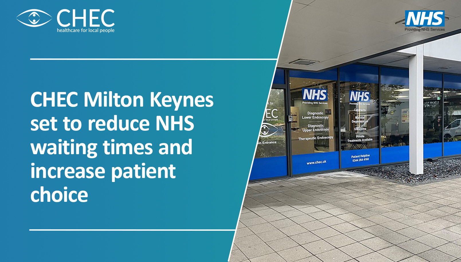 chec milton keynes set to reduce nhs waiting times and increase patient choice