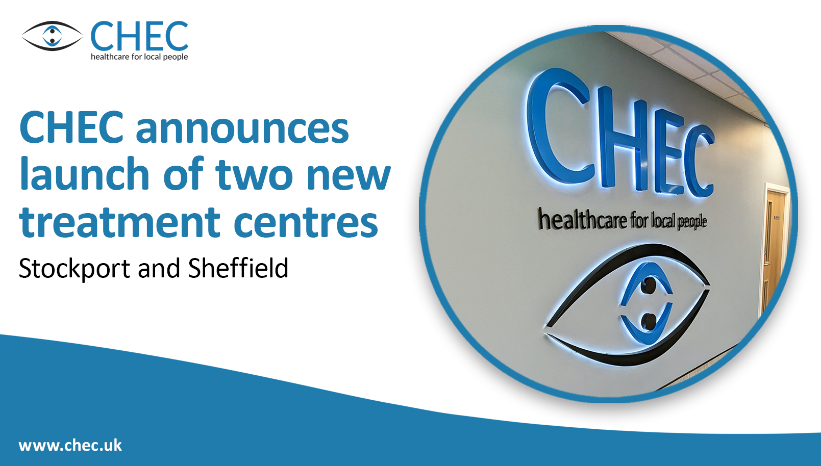 chec announces launch of two new treatment centres in Stockport and Sheffield