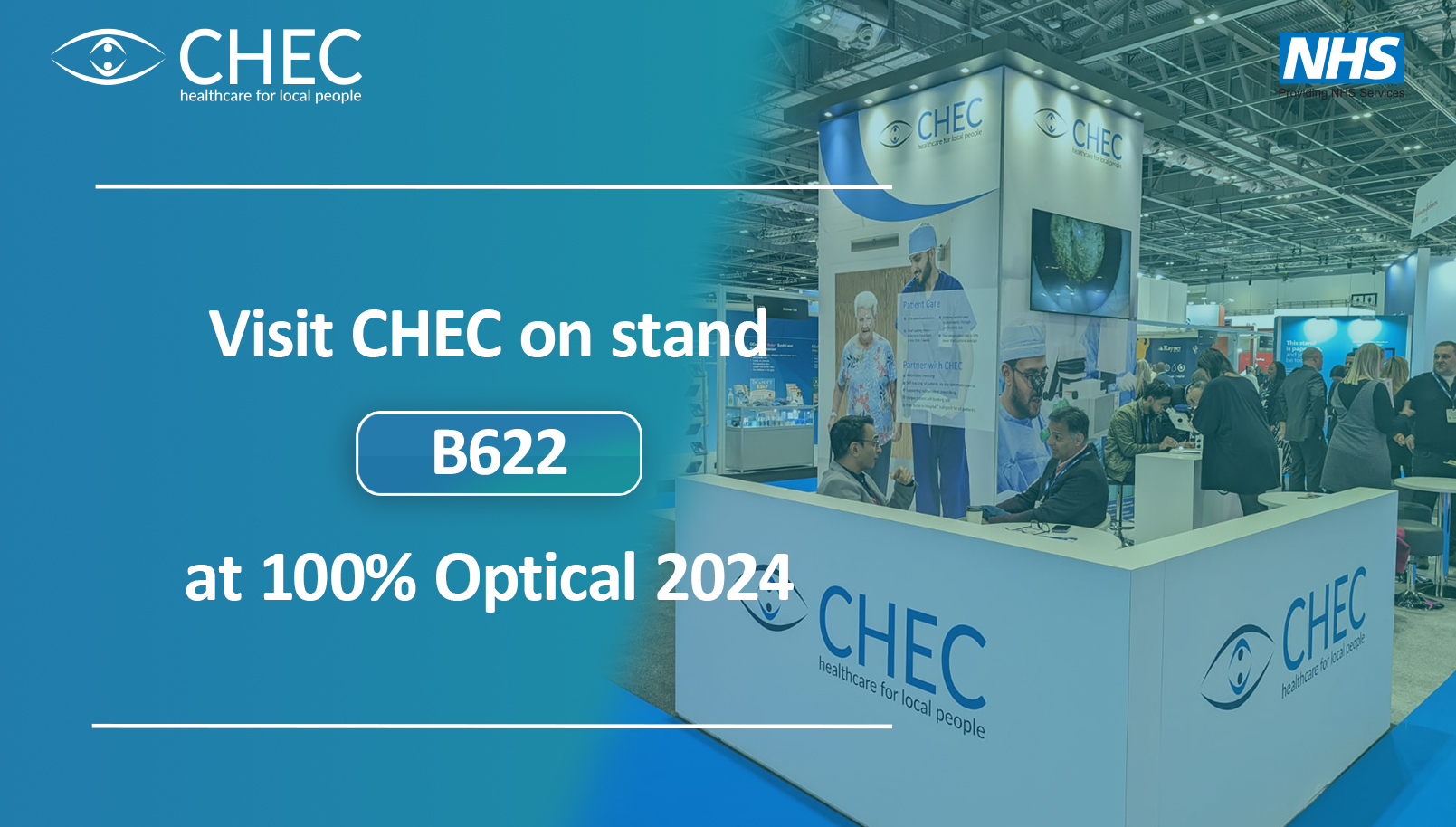 visit chec on stand b622 at 100 optical 2024